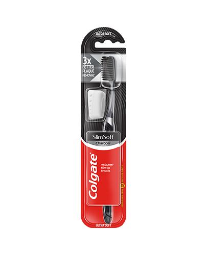 Colgate Slim Soft Charcoal Ultra Soft Szczoteczka do zębów, 1 szt., cena, opinie, wskazania